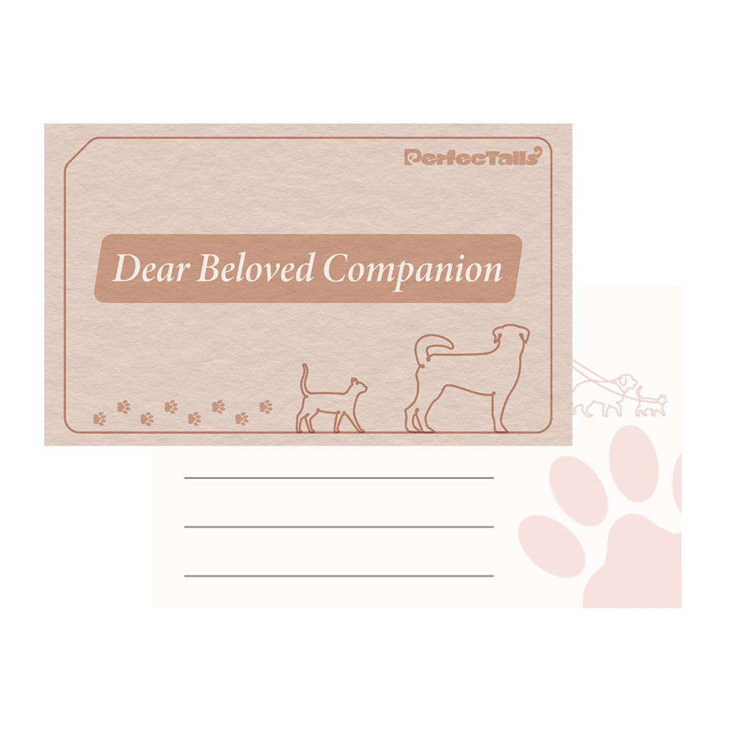 Memorial Postcards for Pet Urns – 50 Sheet Pack