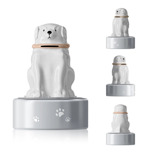 Large Capacity Dog Urn with Message Slot for Ashes